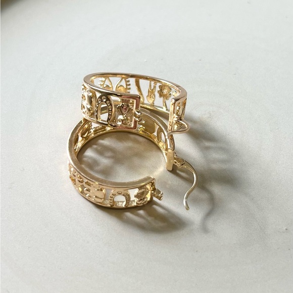 14k gold filled lucky earrings - Picture 4 of 4